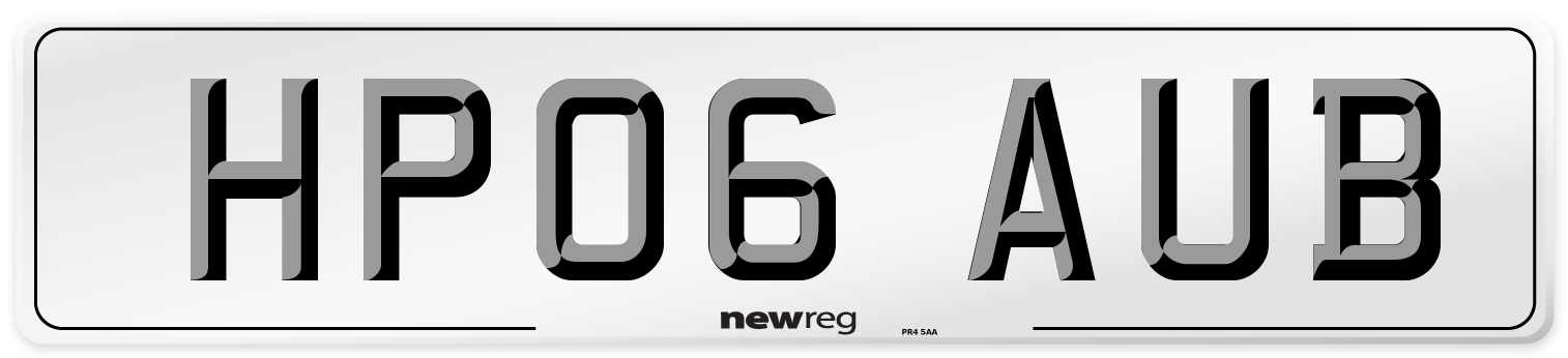 HP06 AUB Number Plate from New Reg